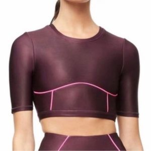 GOOD AMERICAN ELECTRIC FEEL SS CROP TOP